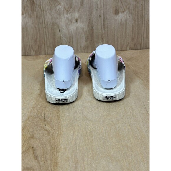 Vans Range Slides Wom 11 Multi Color Rainbow Check Flip flops - Picture 6 of 8